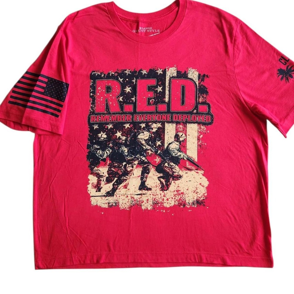 MILITARY GRUNT STYLE "REMEMBER EVERYONE DEPLOYED" TEE
